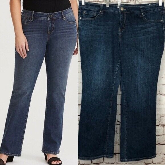 Torrid Relaxed Boot Jeans Dark Wash Size 22 NWT